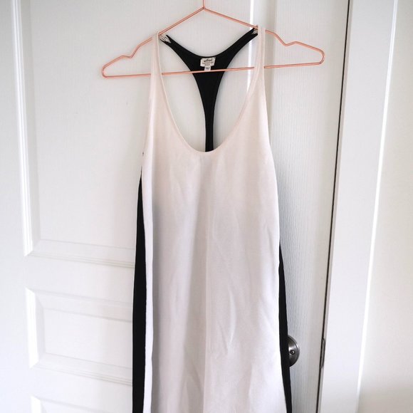 Aritzia Wilfred White & Black Midi Dress (size XS) - Picture 1 of 3